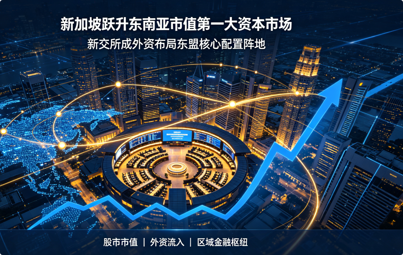 新加坡股市总市值登顶东南亚首位 SGX 持续吸引全球资金布局东盟优质资产