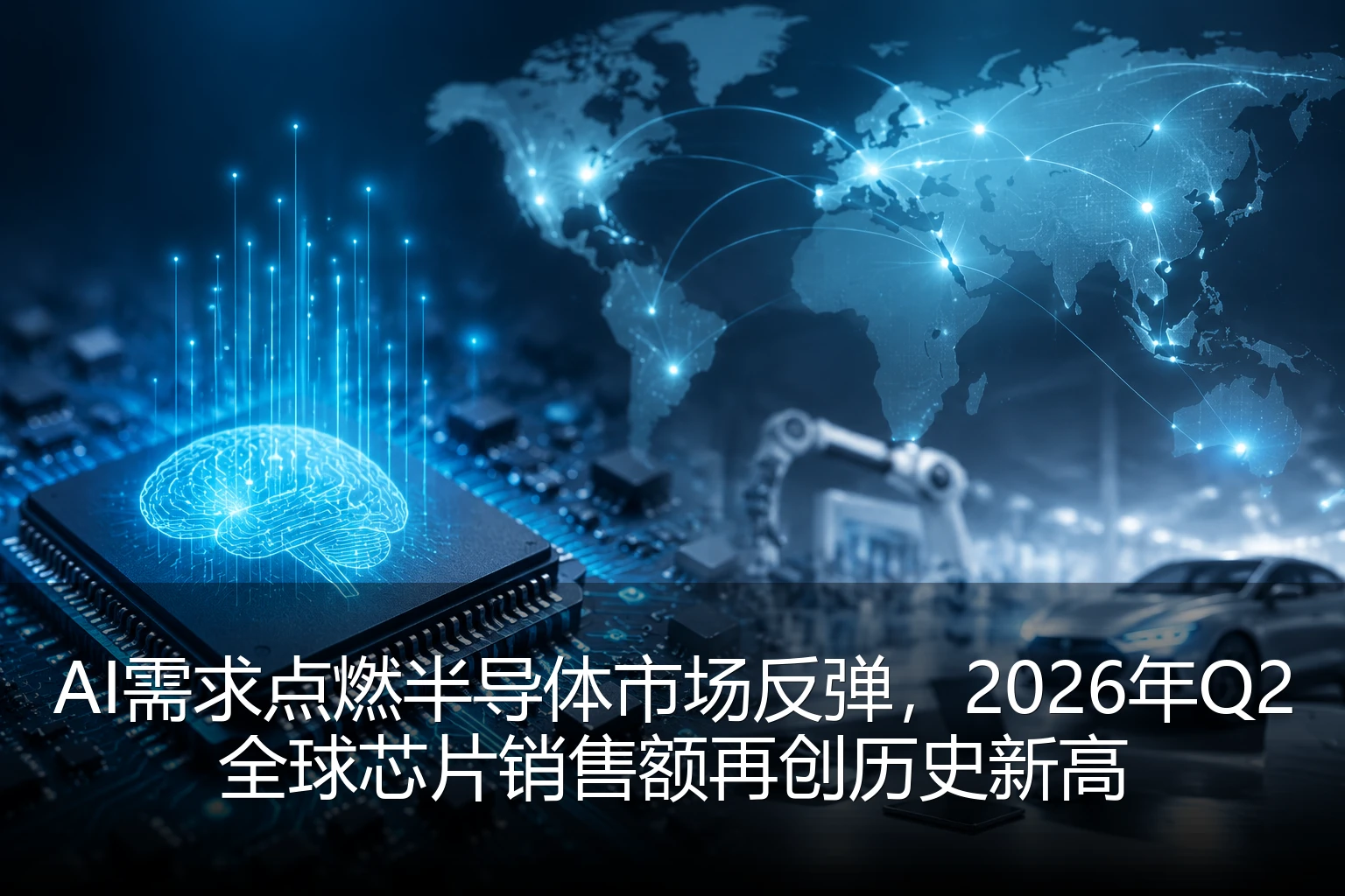AI需求点燃半导体市场反弹，2026年Q2全球芯片销售额再创历史新高
