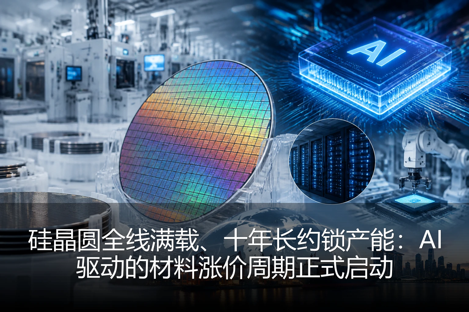 硅晶圆全线满载、十年长约锁产能：AI驱动的材料涨价周期正式启动