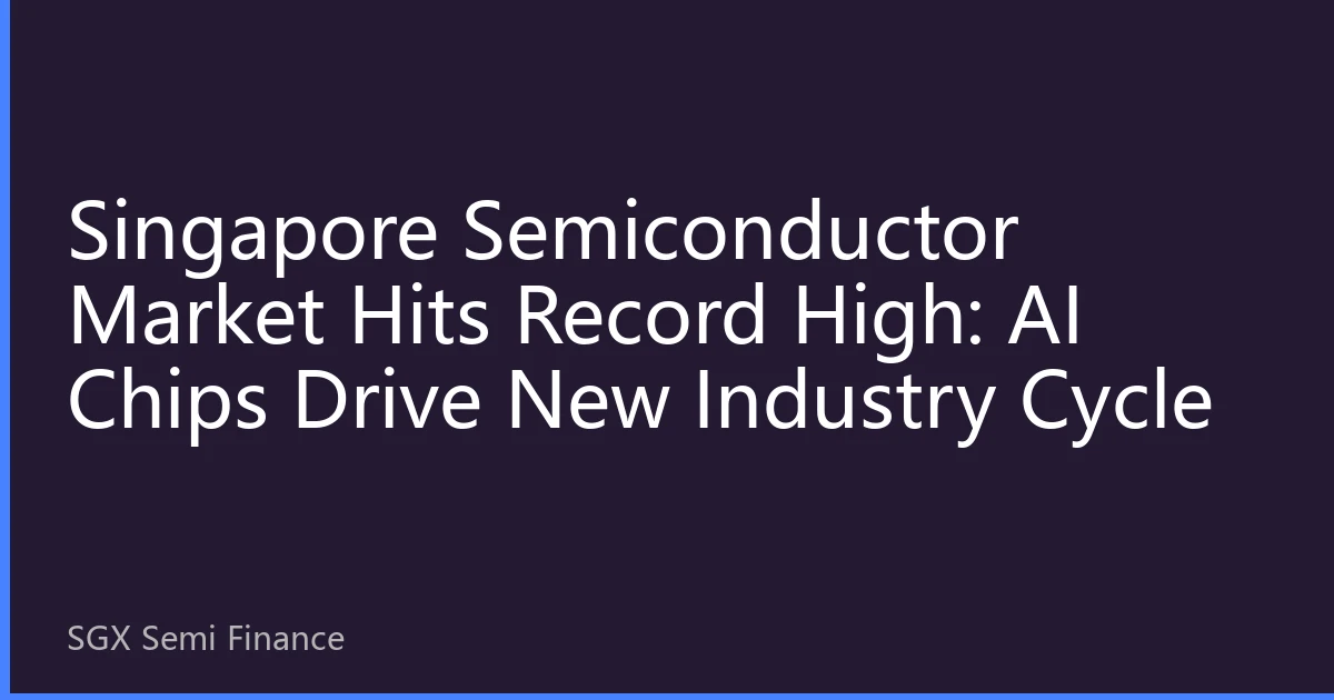 Singapore Semiconductor Market Hits Record High: AI Chips Drive New Industry Cycle