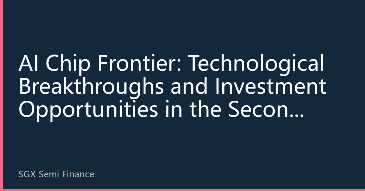 AI Chip Frontier: Technological Breakthroughs and Investment Opportunities in the Second Half of 2026