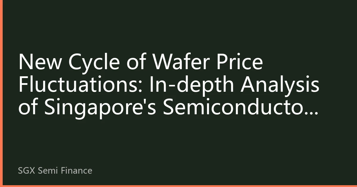 New Cycle of Wafer Price Fluctuations: In-depth Analysis of Singapore's Semiconductor Market in October 2026